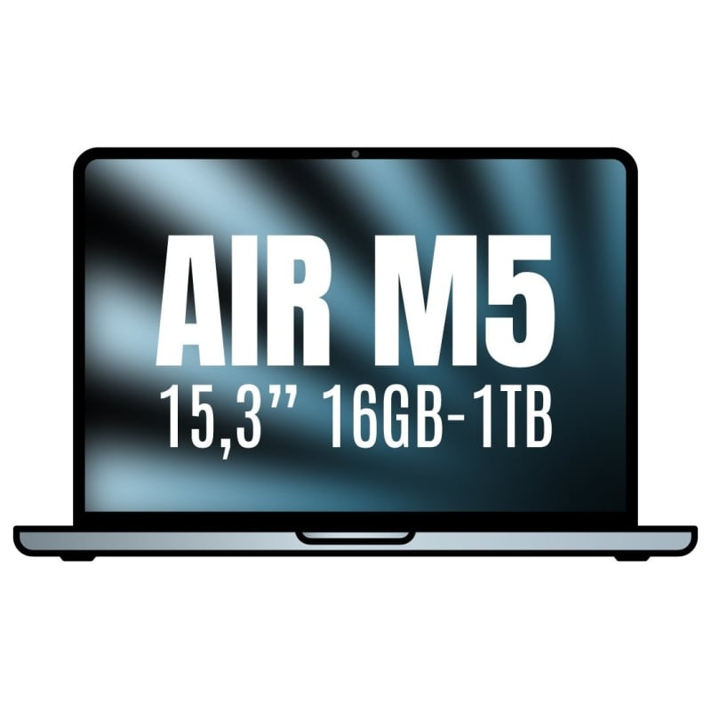 Apple macbook air 15,3'/ m5 10-core cpu/ 16gb/ 1tb ssd/ 10-core gpu/ azul