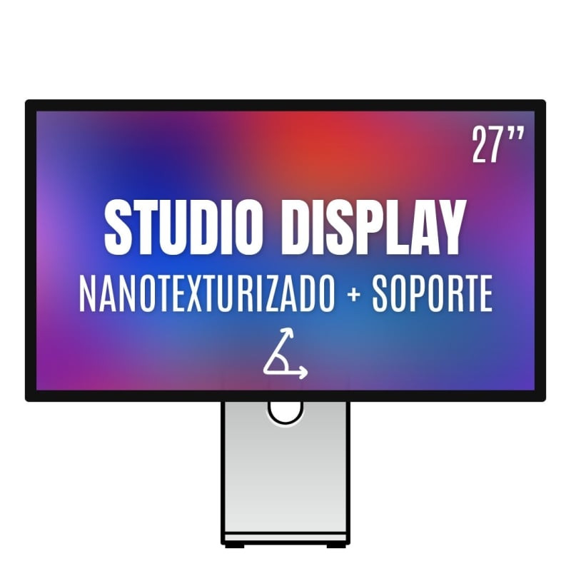 Apple studio display 27'/ cristal nano texturizado/ soporte con inclinación ajustable