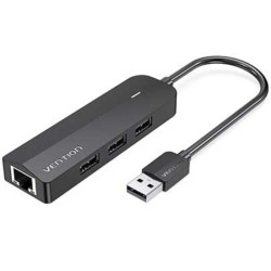 Docking usb 2.0 vention chpbb/ 3xusb/ 1xmicro usb pd/ 1xrj45/ negro