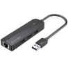 Docking usb 2.0 vention chpbb/ 3xusb/ 1xmicro usb pd/ 1xrj45/ negro