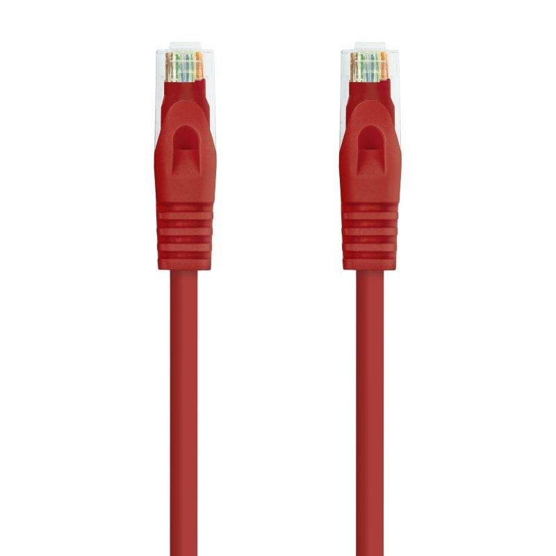 Cable de red rj45 utp nanocable 10.20.1800-l25-r cat.6a/ lszh/ 25cm/ rojo