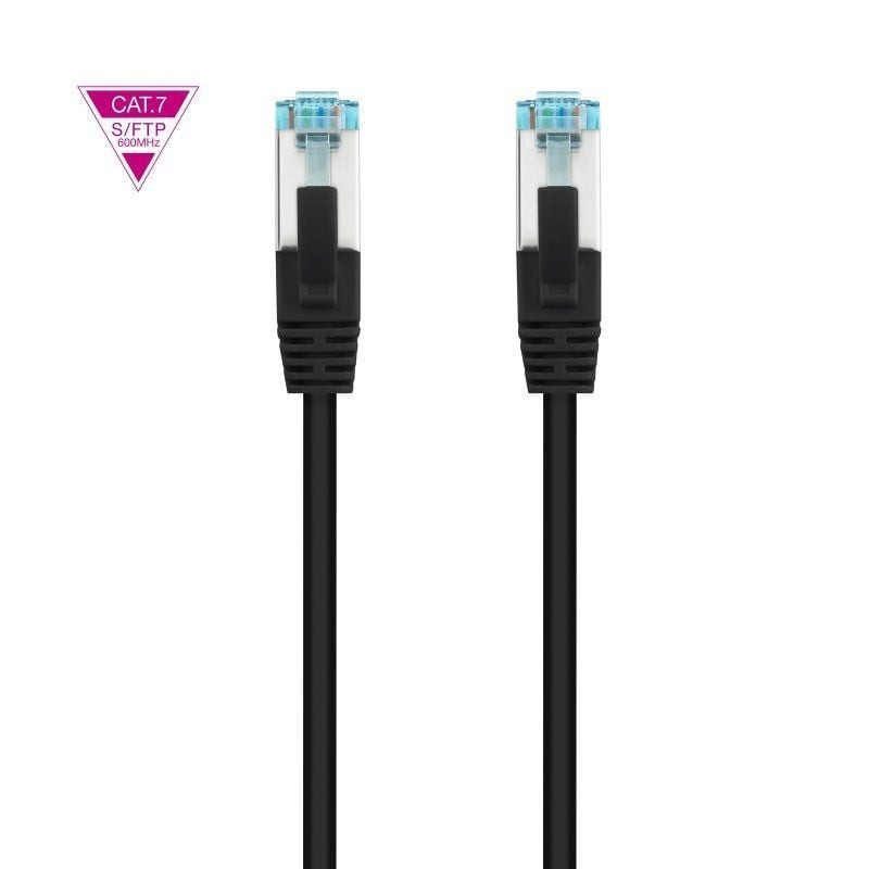 Cable de red rj45 sftp nanocable 10.20.1700-l25-bk cat.7/ 25cm/ negro
