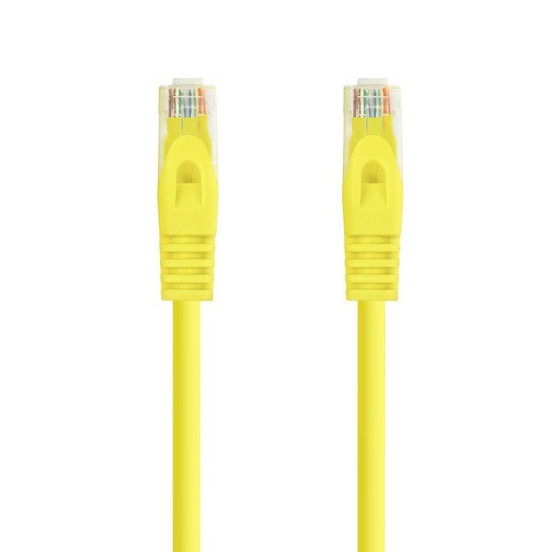 Cable de red rj45 utp nanocable 10.20.1800-l25-y cat.6a/ lszh/ 25cm/ amarillo