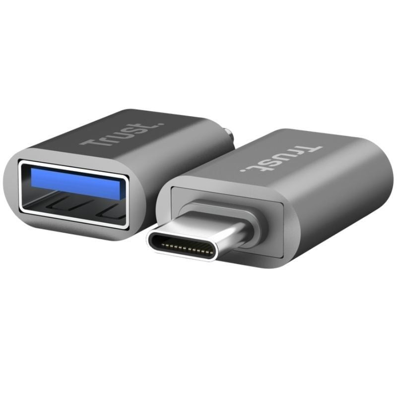 Adaptador usb 3.0 trust calyx 26221/ usb tipo-c macho - usb hembra