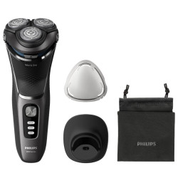 Afeitadora philips shaver series 3000 s3343/13/ con batería/ 4 accesorios