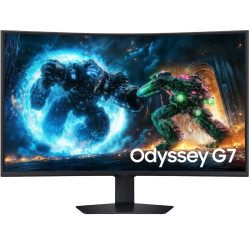 Monitor gaming curvo samsung odyssey g7 g75f 37'/ 4k/ 1ms/ 165hz/ va/ regulable en altura/ negro