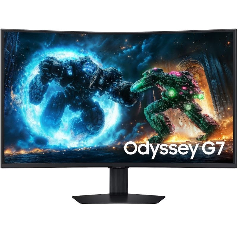 Monitor gaming curvo samsung odyssey g7 g75f 37'/ 4k/ 1ms/ 165hz/ va/ regulable en altura/ negro