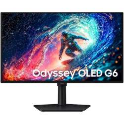 Monitor gaming samsung odyssey oled g6 g61sh s27hg612su 27'/ qhd/ 0.03ms/ 240hz/ qd-oled/ regulable en altura/ negro