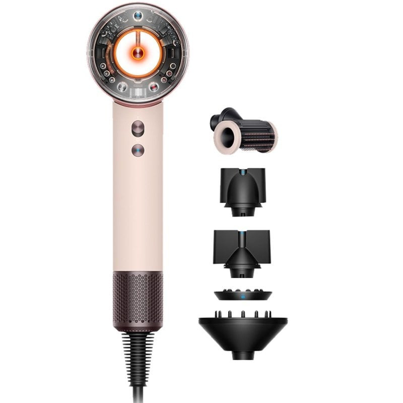 Secador dyson supersonic nural/ 1600w/ iónico/ rosa ceramico y oro rosa