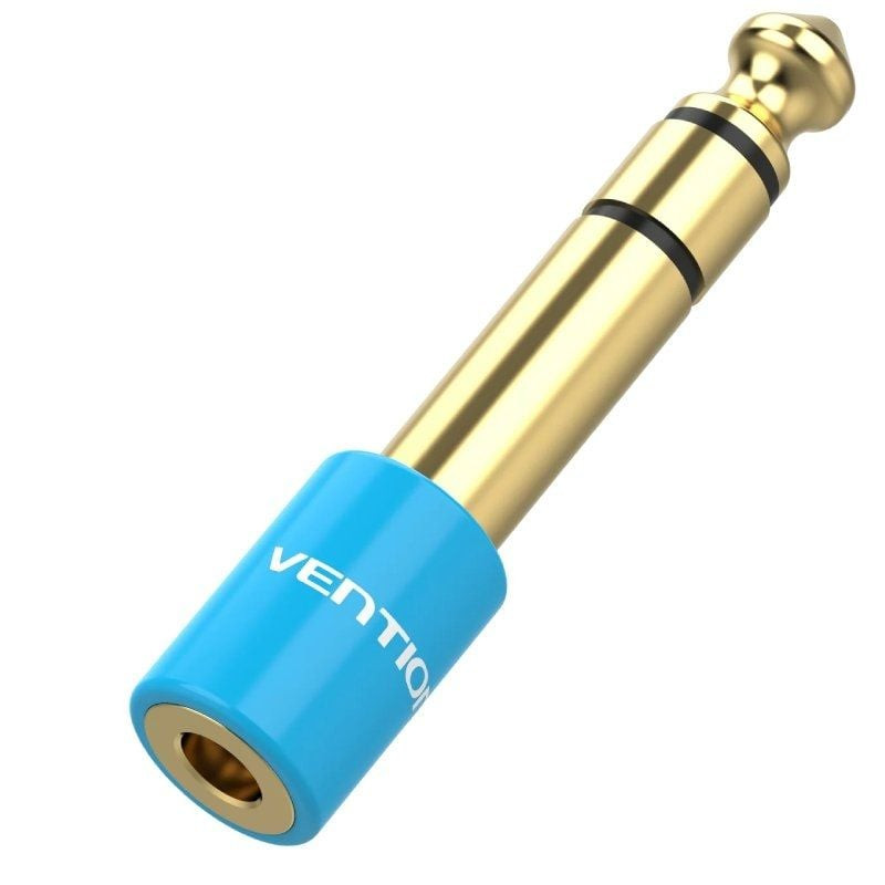 Adaptador jack vention vab-s01-l/ jack 6.5 macho - jack 3.5 hembra/ azul Adaptador jack vention vab-s01-l/ jack 6.5 macho - jack 3.5 hembra/ azul