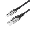 Cable usb 2.0 tipo-c vention codhf/ usb macho - usb tipo-c macho/ hasta 60w/ 480mbps/ 1m/ gris
