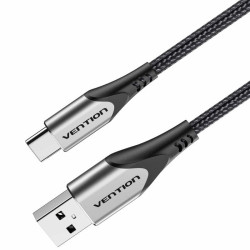 Cable usb 2.0 tipo-c vention codhh/ usb macho - usb tipo-c macho/ hasta 60w/ 480mbps/ 2m/ gris