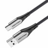 Cable usb 2.0 tipo-c vention codhh/ usb macho - usb tipo-c macho/ hasta 60w/ 480mbps/ 2m/ gris