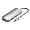 Docking usb tipo-c vention todhb/ 1xhdmi/ 3xusb/ 1xusb tipo-c pd/ gris