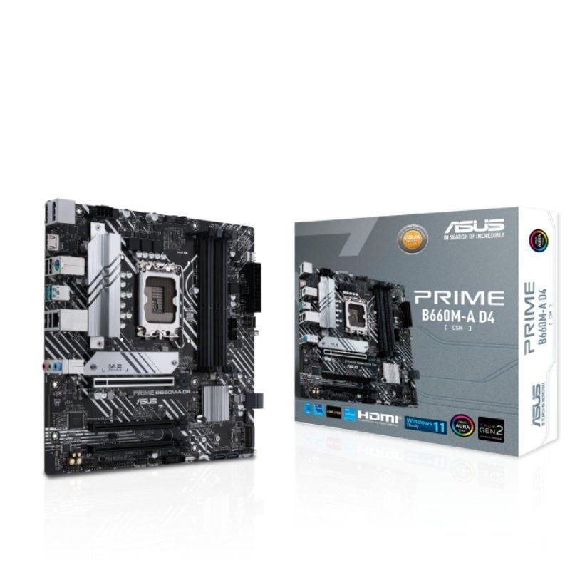 Placa base asus prime b660m-a d4-csm/ socket 1700/ micro atx Placa base asus prime b660m-a d4-csm/ socket 1700/ micro atx