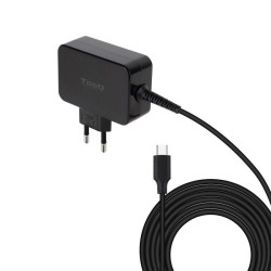 Cargador de portátil gan tooq tqlc-usbcgan65pd usb tipo-c/ 65w/ automático/ voltaje 5-20v