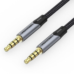 Cable estéreo vention baqhf/ jack 3.5 macho - jack 3.5 macho/ 1m/ gris