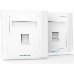 Placa de pared tipo 86 vention ifaw0/ 1 puerto rj45