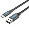 Cable usb 2.0 tipo-c vention cokbi/ usb macho - usb tipo-c macho/ hasta 60w/ 480mbps/ 3m/ gris