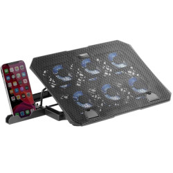 Soporte refrigerante mars gaming mnbc23 para portátiles hasta 16'/ iluminación led