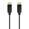 Cable displayport 1.2 ccs 4k aisens a124-0738/ displayport macho - displayport macho/ hasta 5w/ 2300mbps/ 1m/ negro