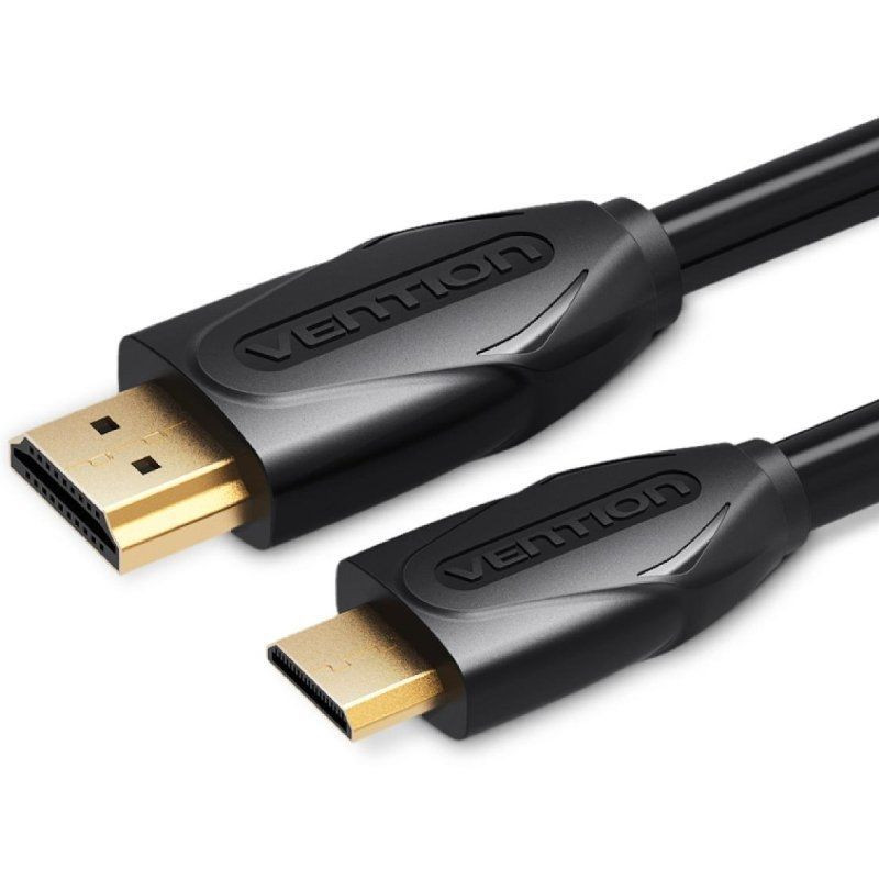 Cable hdmi vention vaa-d02-b150/ hdmi macho - mini hdmi macho/ 1.5m/ negro Cable hdmi vention vaa-d02-b150/ hdmi macho - mini hdmi macho/ 1.5m/ negro