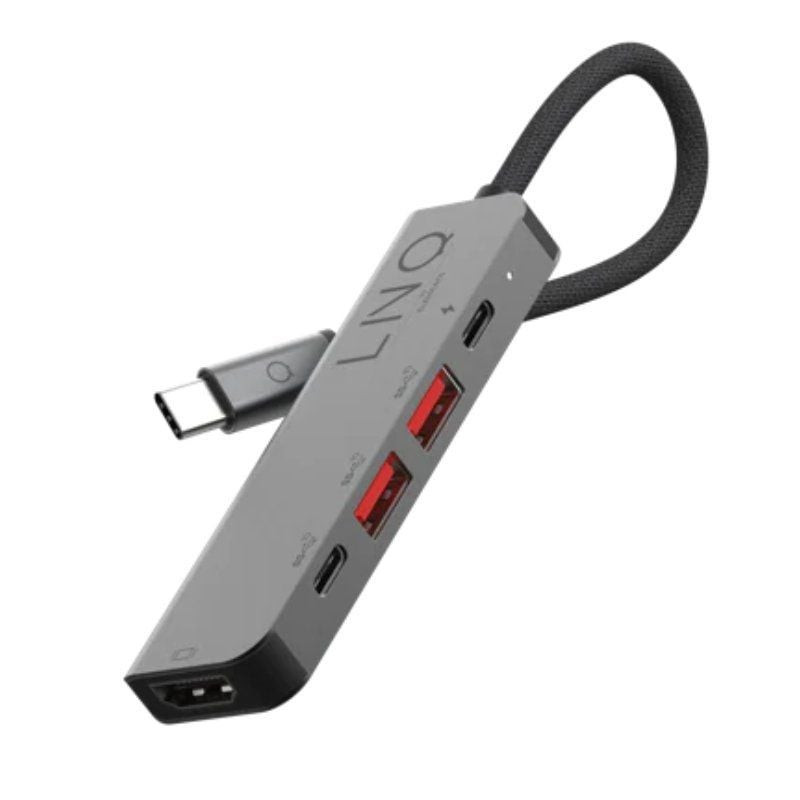 Docking usb tipo-c linq lq48014/ 1xusb tipo-c/ 2xusb/ 1xhdmi 4k/ 1xusb tipo-c pd/ gris Docking usb tipo-c linq lq48014/ 1xusb tipo-c/ 2xusb/ 1xhdmi 4k/ 1xusb tipo-c pd/ gris