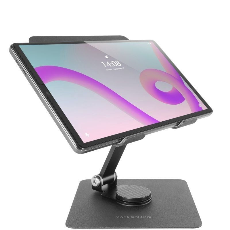 Soporte para tablets/convertibles mars gaming ma-rst/ hasta 13'/ negro Soporte para tablets/convertibles mars gaming ma-rst/ hasta 13'/ negro