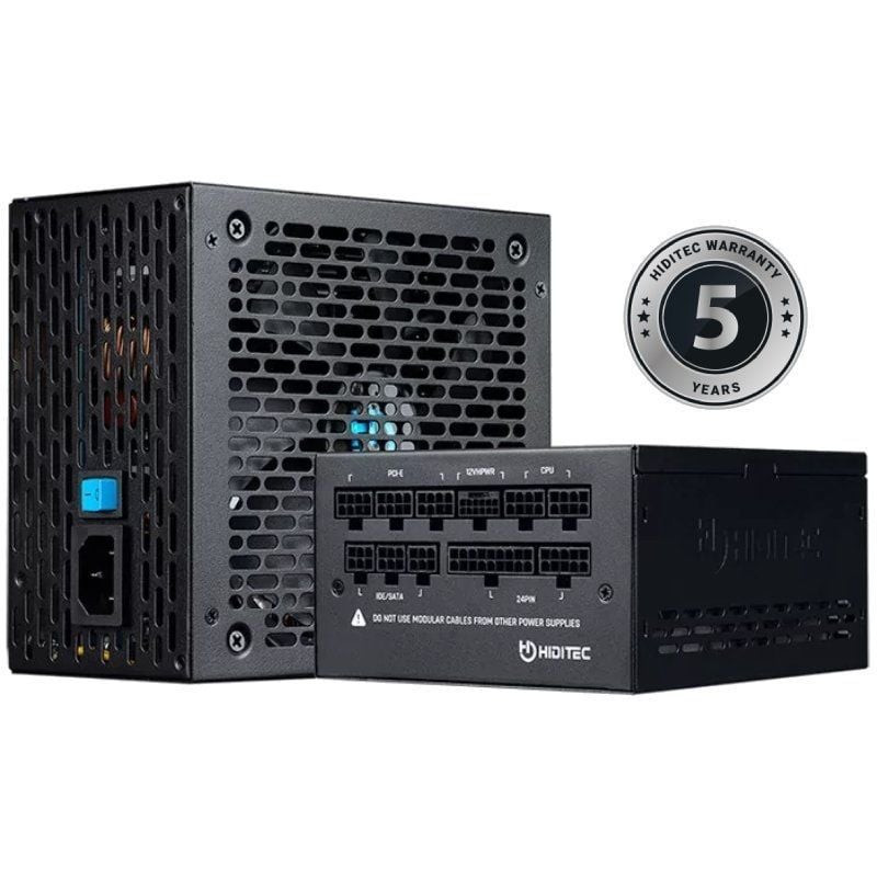 Fuente de alimentación hiditec gdx1050 v2/ 1050w/ ventilador 14cm/ atx 3.0/ pcie 5.0/ 80 plus gold Fuente de alimentación hiditec gdx1050 v2/ 1050w/ ventilador 14cm/ atx 3.0/ pcie 5.0/ 80 plus gold