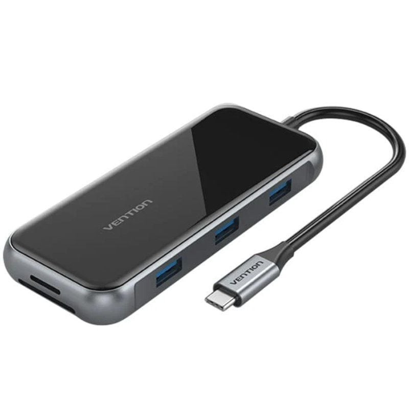 Docking usb tipo-c vention tflhb/ 1xhdmi 4k/ 3xusb/ 1xrj45/ 1xlector de tarjetas/ 1xtrrs 3.5/ 1xusb tipo-c pd/ gris Docking usb tipo-c vention tflhb/ 1xhdmi 4k/ 3xusb/ 1xrj45/ 1xlector de tarjetas/ 1xtrrs 3.5/ 1xusb tipo-c pd/ gris