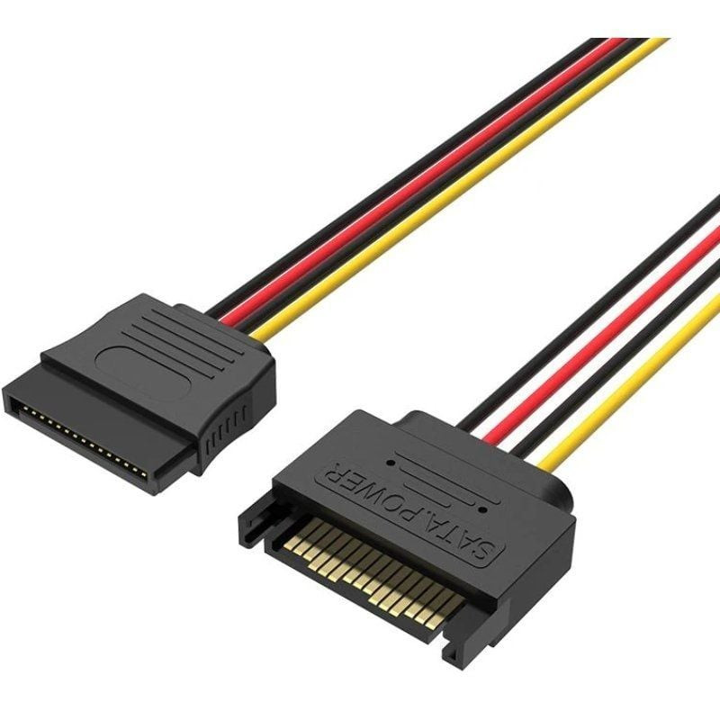 Cable alimentación 15pin vention kdaby/ sata macho - sata hembra/ 30cm Cable alimentación 15pin vention kdaby/ sata macho - sata hembra/ 30cm