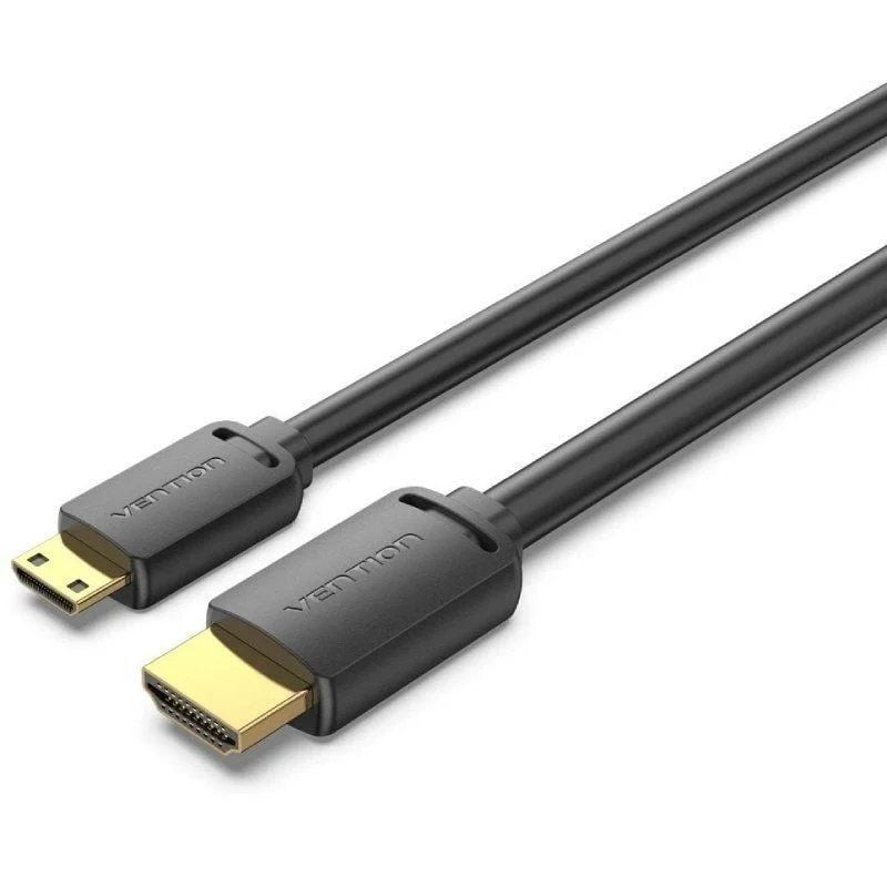 Cable hdmi 4k vention aghbg/ hdmi macho - mini hdmi macho/ 3m/ negro