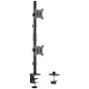 Soporte de mesa para 2 monitores o tv aisens dt32tsr-229/ giratorio/ inclinable/ hasta 9kg