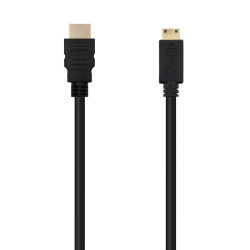 Cable hdmi nanocable 10.15.0902/ hdmi macho - mini hdmi macho/ 1.8m/ negro