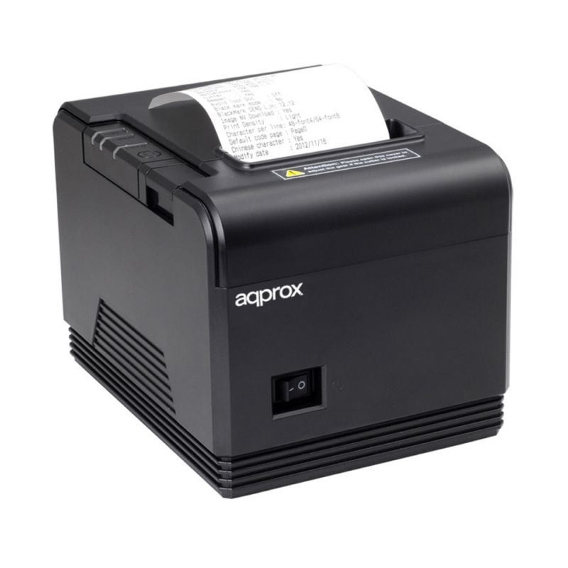 Impresora de tickets approx apppos80am/ térmica/ ancho papel 80mm/ usb-rs232/ negra Impresora de tickets approx apppos80am/ térmica/ ancho papel 80mm/ usb-rs232/ negra