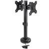 Soporte de mesa para 2 monitores tooq db1132tn-b/ giratorio/ inclinable/ hasta 8kg