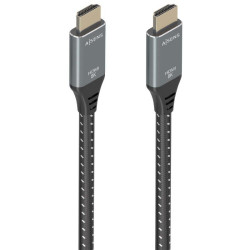 Cable hdmi 2.1 8k aisens a150-0876/ hdmi macho - hdmi macho/ 5m/ gris y negro