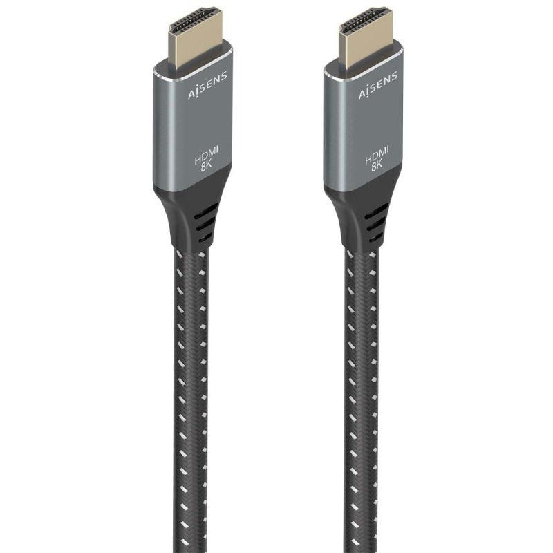 Cable hdmi 2.1 8k aisens a150-0877/ hdmi macho - hdmi macho/ 7m/ gris y negro