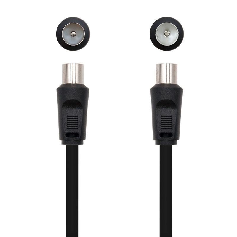 Cable de antena tv nanocable 10.26.0202/ 3c-2v macho - 3c-2v hembra