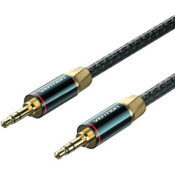 Cable audio vention baygl/ jack 3.5 macho - jack 3.5 macho/ 10m/ verde y negro
