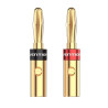 Adaptador/ conector banana vention bfdj0-2/ cable de audio hembra - banana macho/ 2 uds/ dorado