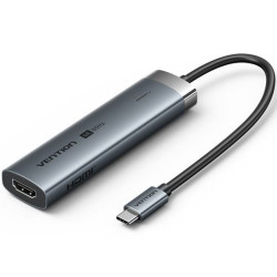 Docking usb tipo-c vention tgmhb/ 3xusb/ 1xhdmi/ 1xusb tipo-c pd