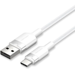 Cable usb 2.0 tipo-c vention ctnwh/ usb tipo-c macho - usb macho/ hasta 60w/ 480mbps/ 2m/ blanco