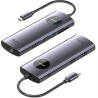 Docking usb tipo-c vention tqvhb/ 2xhdmi/ 3xusb/ 1xrj45/ 1xlector de tarjetas/ 1xusb tipo-c pd/ gris