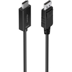 Cable conversor aisens a125-0895/ displayport macho - hdmi 4k macho/ 3m/ negro