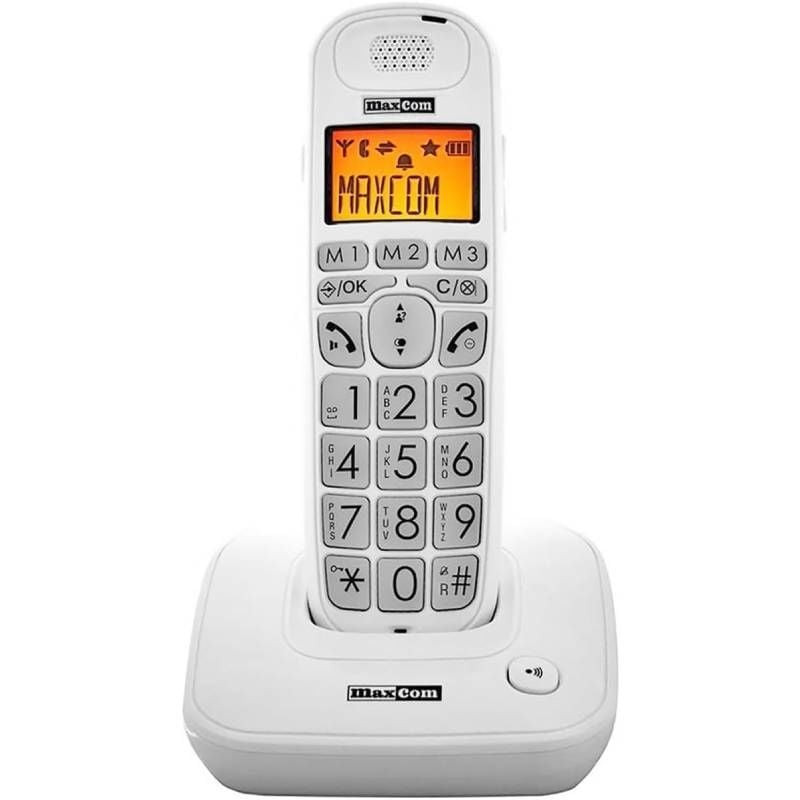 Teléfono inalámbrico maxcom mc6800/ blanco