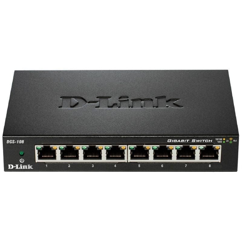 Switch d-link dgs-108 8 puertos/ rj-45 10/100/1000 Switch d-link dgs-108 8 puertos/ rj-45 10/100/1000