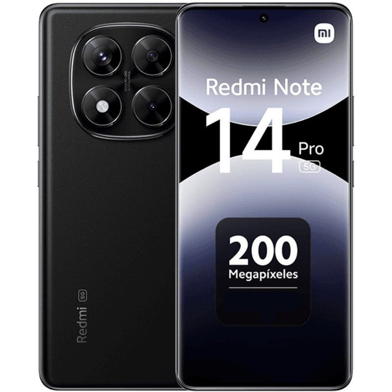 Smartphone xiaomi redmi note 14 pro 12gb/ 512gb/ 6.67'/ 5g/ negro medianoche Smartphone xiaomi redmi note 14 pro 12gb/ 512gb/ 6.67'/ 5g/ negro medianoche
