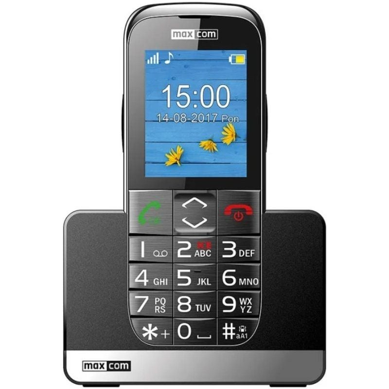 Teléfono móvil maxcom comfort mm720 para personas mayores/ negro Teléfono móvil maxcom comfort mm720 para personas mayores/ negro