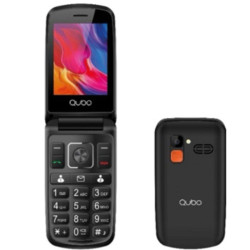 Teléfono móvil qubo p-210c para personas mayores/ negro